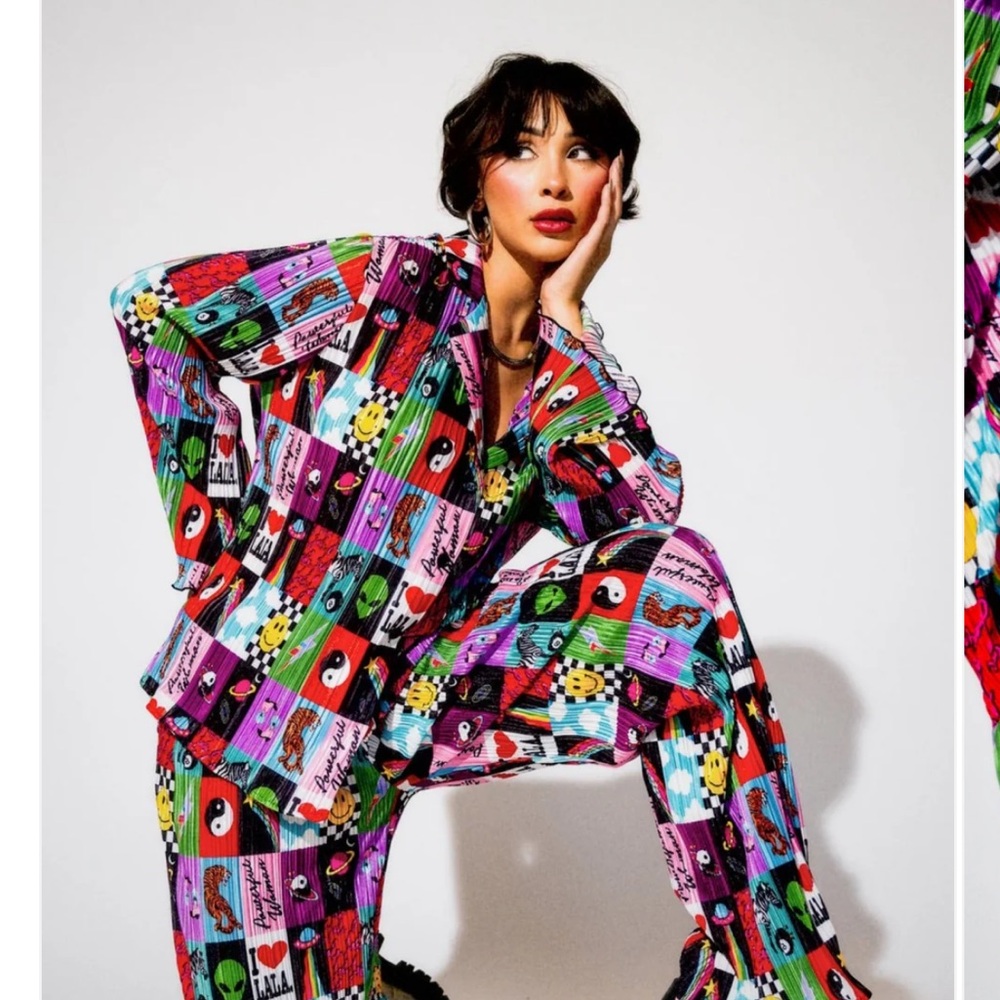 Rainbow Multicolor Graphic Two-Piece Set